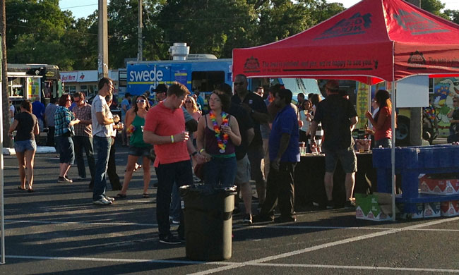 Beer tents and food trucks keep Orlando craft beer fans happy.