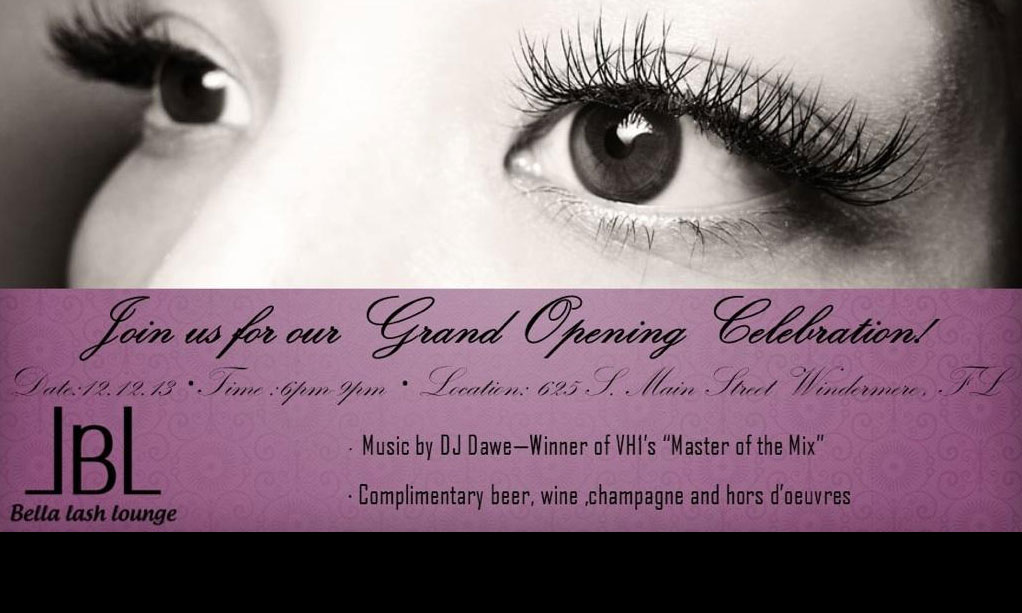 Grand Opening Bella Lash Lounge Today's Orlando