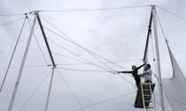 The Trapeze Federation on International Drive holds trapeze lessons.