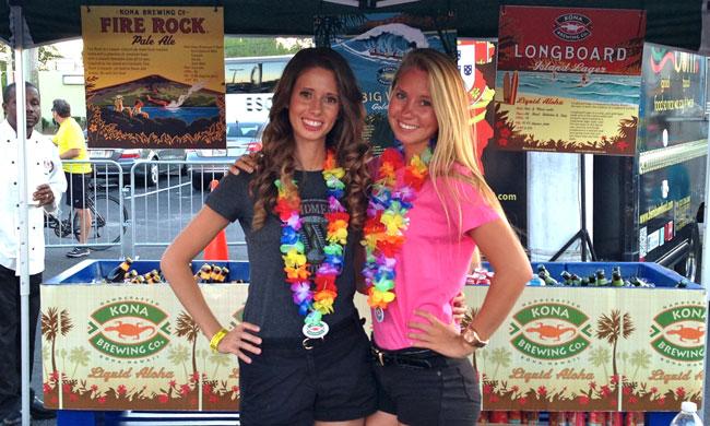 Kona Brewing Co. represents at The Plaza Live's craft beer festival.