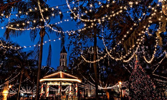 Saint Augustine's Nights of Lights is one of the 10 best Christmas lights displays in the world. Saint Augustine's Nights of Lights is one of the 10 best Christmas lights displays in the world.