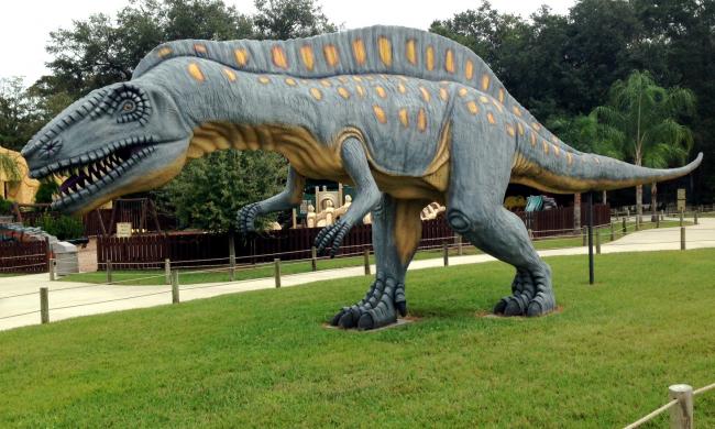 Dinosaur World in Plant City has more than 150 dinosaurs.