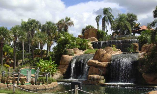 Lost Caverns Adventure Golf has two 18-hole courses. Lost Caverns Adventure Golf has two 18-hole courses.