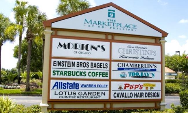 The Marketplace at Dr. Phillips has a great selection of stores and restaurants. The Marketplace at Dr. Phillips has a great selection of stores and restaurants.