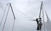 The Trapeze Federation on International Drive holds trapeze lessons.