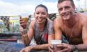 What's a mud run without a refreshing beer at the end?