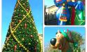 Universal Studios was decked out for the holidays and featured parade balloons.