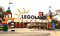 The LEGOLAND entrance just outside of Orlando, Florida.